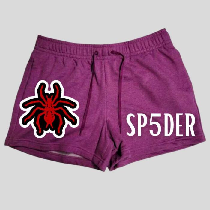Sp5der Shorts Purple Colors