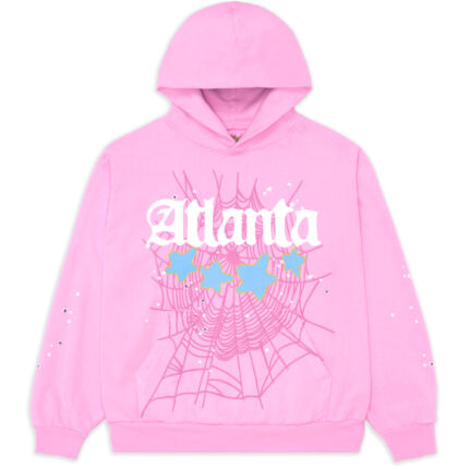 Sp5der Atlanta Hoodie Pink