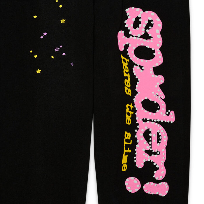 Sp5der Black PNk V2 Sweatpants