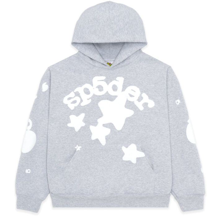 Sp5der Grey Beluga Hoodie