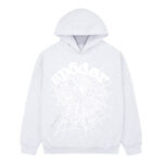 Sp5der Heather Grey Og Web Hoodie