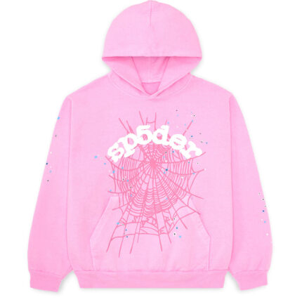 Sp5der Og Web Pink Hoodie