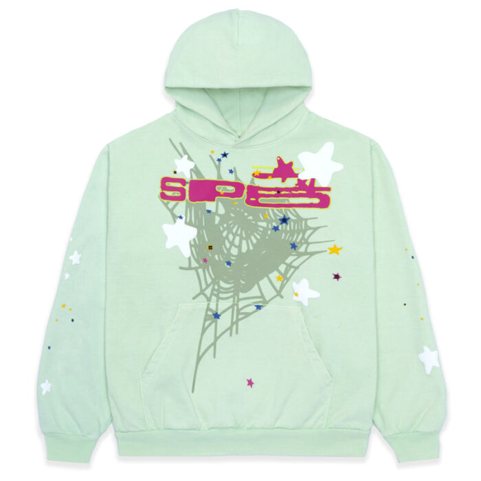 Sp5der SP5 Mint Hoodie